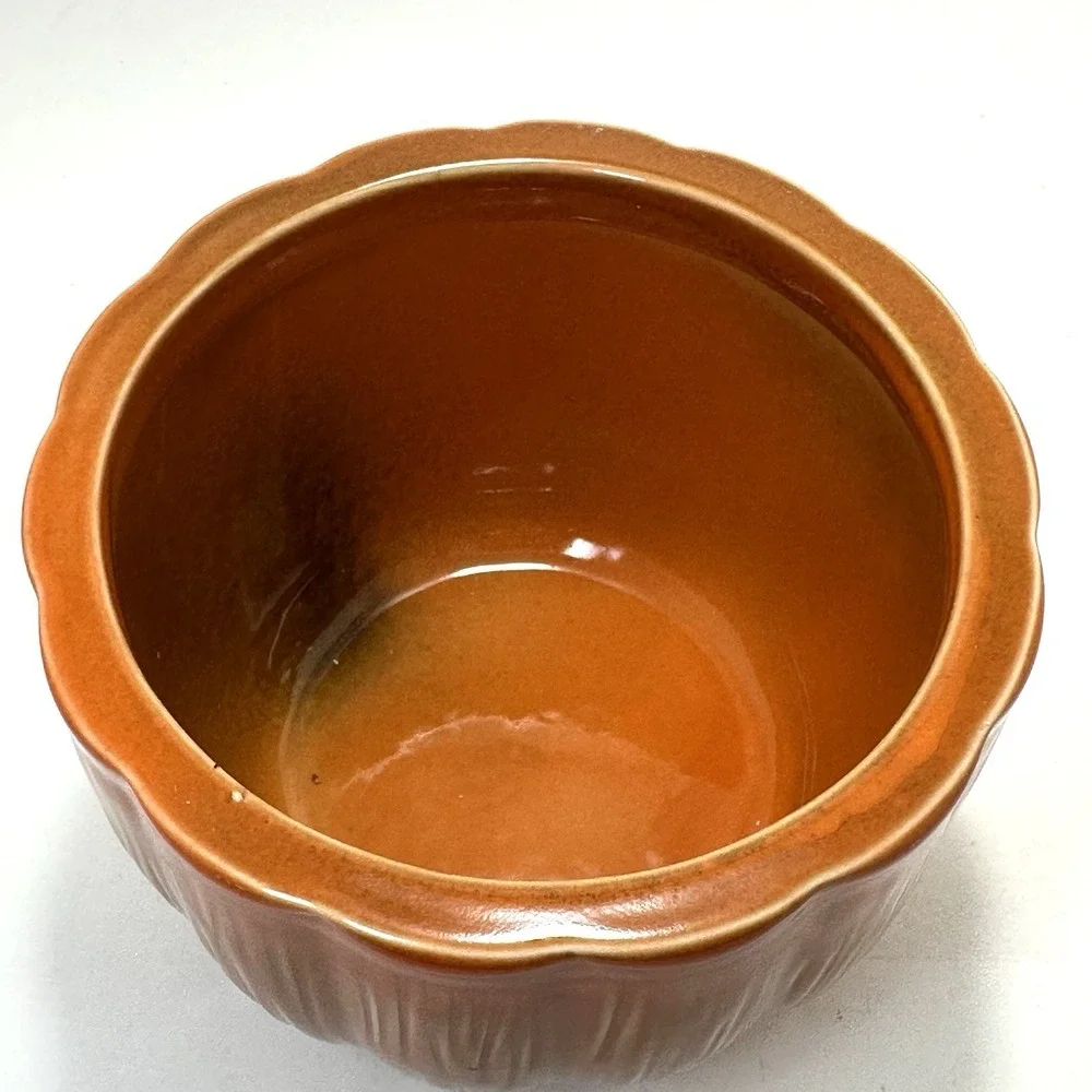 Ceramic Pumpkin Jar‎ w/ Lid & Seal | 6.5